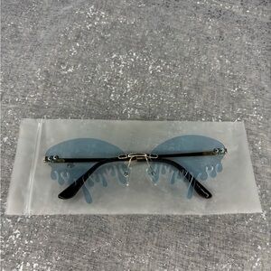 Stylish Gold and Blue Sunglasses